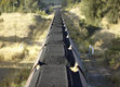 Coal transport by freight car